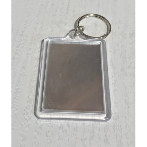 2001 KISS Band Keychain with Mirror on Reverse Kiss Catalogue 2.25" Rectangular - Picture 2 of 4